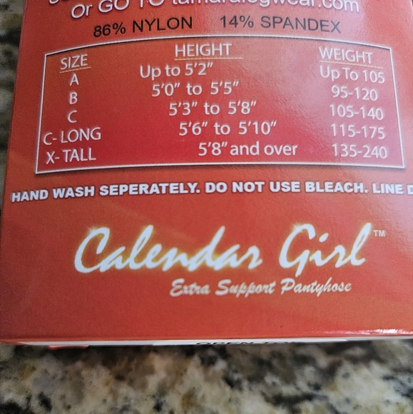 New In Box Hooters Pantyhose Open Toe light Suntan c long - Picture 3 of 8